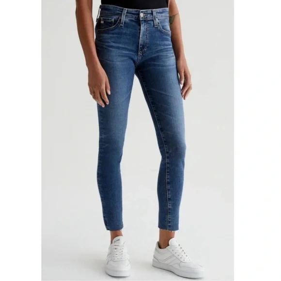 AG Adriano Goldschmied The Farrah High Rise Ankle Jeans - Picture 2 of 7